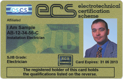 ECS (SJIB) card front