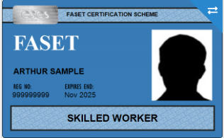 FASET card front