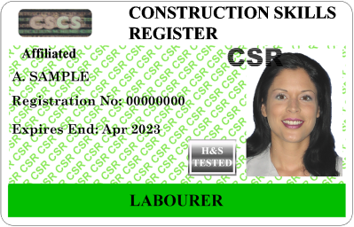 CSR card front