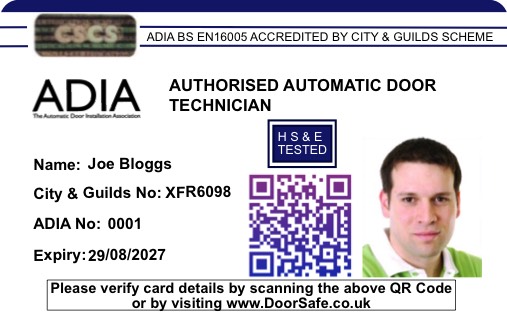 ADIA card front