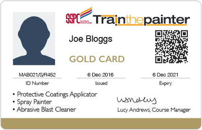 SSPC Trainthepainter card front